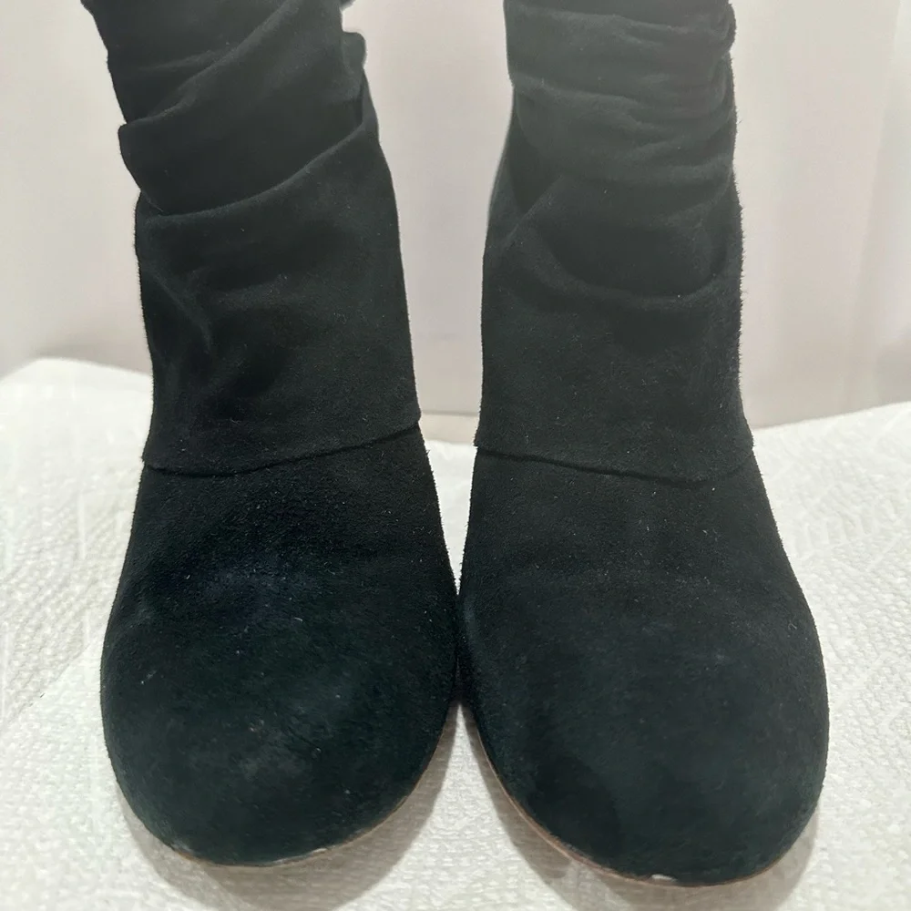 Tory Burch black suede booties size 7.5